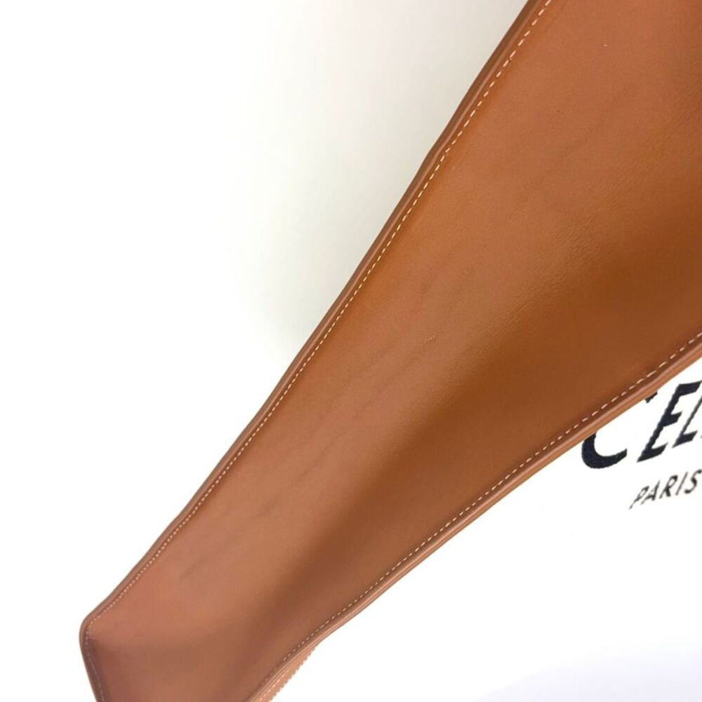 Celine Leather Cotton Tote Bag - Picture 9 of 10